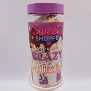 Sweet Shoppe Chocolate Glazed Cupcake Scent Shea Butter Bath Salt With Sprinkles